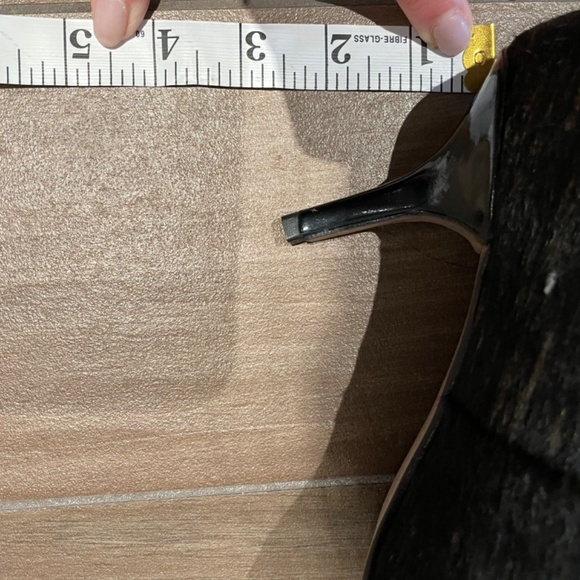 Town Shoes Chocolate brown two tone calf hair pumps - Picture 11 of 11